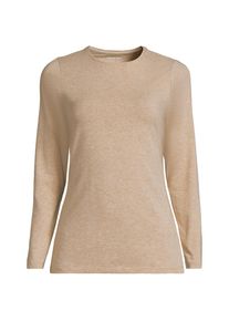 LANDS' END Shirt aus Baumwolle/Modal-Mix mit Rundausschnitt f&uuml;r Damen in Plus-Gr&ouml;&szlig;e, Damen, size: plus, Braun, Elasthan/Baumwolle Modal, by Lands' End