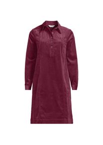 LANDS' END Feincord-Hemdblusenkleid in A-Linie in Plus-Gr&ouml;&szlig;e, Damen, size: plus, Rot, Baumwolle, by Lands' End
