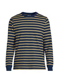 LANDS' END Super-T Langarm-Shirt f&uuml;r Herren, Classic Fit, Herren, size: regular, Blau, Baumwolle, by Lands' End