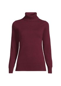 LANDS' END Rollkragen-Pullover aus Kaschmir, Damen, size: regular, Rot, Kaschmir, by Lands' End
