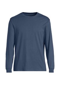 LANDS' END Super-T Langarm-Shirt f&uuml;r Herren, Classic Fit, Tallgr&ouml;&szlig;e, Herren, size: tall, Blau, Baumwolle, by Lands' End
