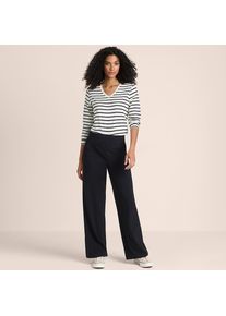 LANDS' END Starfish Jersey-Freizeithose mit weitem Bein f&uuml;r Damen, Damen, size: regular, Schwarz, Baumwoll-Mischung, by Lands' End