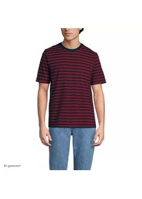 LANDS' END Super-T Kurzarm-Shirt f&uuml;r Herren, Classic Fit, Herren, size: regular, Blau, Baumwolle, by Lands' End