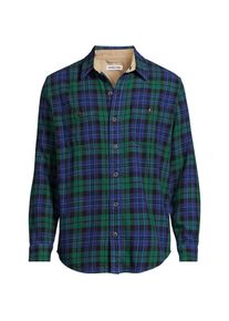 LANDS' END Winter-Flanellhemd, Herren, size: regular, Blau, Baumwolle, by Lands' End