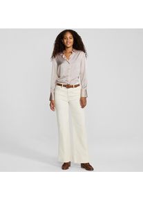 LANDS' END Satinbluse, Damen, size: regular, Braun, Polyester, by Lands' End