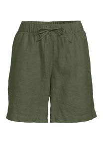 LANDS' END Premium Reinleinen-Schlupfshorts f&uuml;r Damen in Plus-Gr&ouml;&szlig;e, Damen, size: plus, Gr&uuml;n, Leinen, by Lands' End