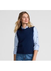 LANDS' END CashTouch Pullunder, Damen, size: regular, Blau, Baumwoll-Mischung/Polyester-Mischung/Nylon-Mischung, by Lands' End