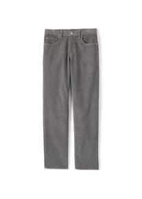 LANDS' END Cordhose mit Komfortbund, Classic Fit, Herren, size: regular, Grau, Elasthan/Baumwoll-Mischung, by Lands' End