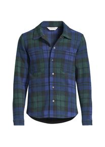 LANDS' END Hemdjacke aus Fleece f&uuml;r Herren, Herren, size: regular, Gr&uuml;n, Polyester, by Lands' End