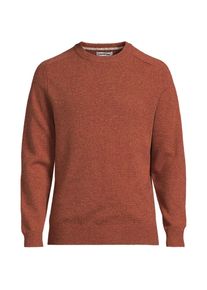 Rundhalspullover aus Lambswool, Herren, size: regular, Orange, Wolle, by Lands' End