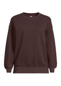 LANDS' END Sweatshirt SERIOUS SWEATS f&uuml;r Damen in Plus-Gr&ouml;&szlig;e, Damen, size: plus, Braun, Elasthan/Baumwoll-Mischung/Polyester-Mischung, by Lands' End