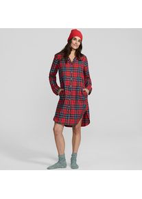LANDS' END Flanell-Nachthemd aus reiner Baumwolle, Damen, size: regular, Rot, Baumwolle, by Lands' End