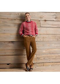 LANDS' END Cordhose mit Komfortbund, Classic Fit, Herren, size: regular, Braun, Elasthan/Baumwoll-Mischung, by Lands' End