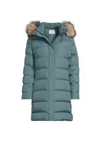 LANDS' END Daunenmantel mit Kapuze f&uuml;r Damen in Petite-Gr&ouml;&szlig;e, Damen, size: petite, Gr&uuml;n, Polyester, by Lands' End