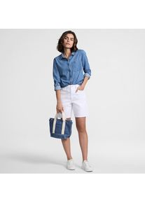 LANDS' END Jeansbluse aus Lyocell-Mix, Damen, size: regular, Blau, by Lands' End
