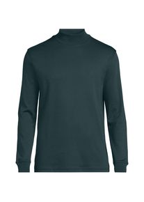 Supima Stehbundshirt f&uuml;r Herren, Classic Fit, Herren, size: regular, Gr&uuml;n, Baumwolle, by Lands' End