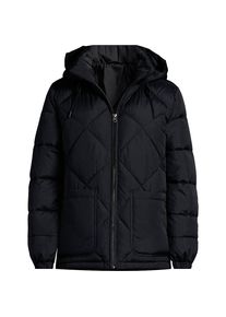 Isolierte FeatherFree&trade; Kapuzen-Steppjacke in Petite-Gr&ouml;&szlig;e, Damen, size: petite, Schwarz, Polyester, by Lands' End