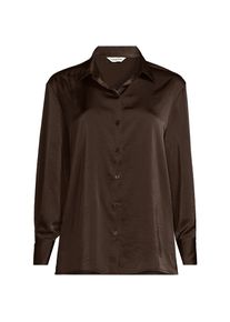 Satinbluse, Damen, size: regular, Braun, Polyester, by Lands' End