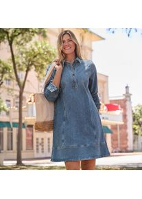 LANDS' END Soft Denim Jeanskleid f&uuml;r Damen, Damen, size: regular, Blau, Baumwoll-Mischung, by Lands' End