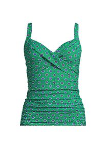 LANDS' END Tankinitop CHLORRESISTENT mit V-Ausschnitt f&uuml;r Damen, Damen, size: regular, Gr&uuml;n, Nylon-Mischung, by Lands' End