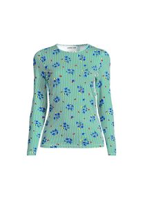 LANDS' END Schnelltrocknendes UPF 50 Sonnenschutz-Badeshirt f&uuml;r Damen, Damen, size: regular, Gr&uuml;n, Nylon-Mischung, by Lands' End
