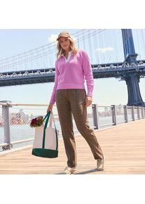 LANDS' END Straight Fit Freizeithose SPORT KNIT f&uuml;r Damen, Damen, size: regular, Braun, Baumwolle, by Lands' End
