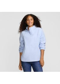 LANDS' END Soft Fleece Pullover in Petite-Gr&ouml;&szlig;e, Damen, size: petite, Blau, Polyester, by Lands' End