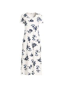 LANDS' END Wadenlanges Kurzarm-Nachthemd aus reiner Baumwolle f&uuml;r Damen in Plus-Gr&ouml;&szlig;e, Damen, size: plus, Elfenbein, Baumwolle, by Lands' End