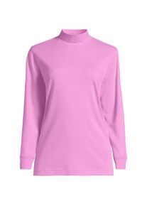 LANDS' END Stehkragen-Shirt in Petite-Gr&ouml;&szlig;e, Damen, size: petite, Pink, Baumwolle, by Lands' End