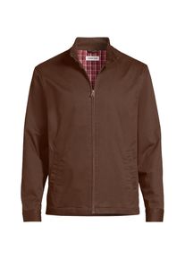 LANDS' END Harrington-Jacke, Herren, size: regular, Braun, Elasthan/Baumwoll-Mischung/Polyester-Mischung, by Lands' End