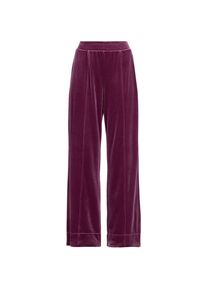 Samthose mit weitem Bein in Petite-Gr&ouml;&szlig;e, Damen, size: petite, Lila, Polyester-Mischung, by Lands' End