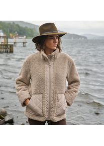LANDS' END Teddyfleece-Jacke mit Stepptaschen, Damen, size: regular, Beige, Polyester, by Lands' End