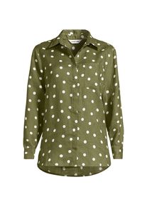 LANDS' END Premium Reinleinen-Bluse f&uuml;r Damen, Damen, size: regular, Gr&uuml;n, Leinen, by Lands' End