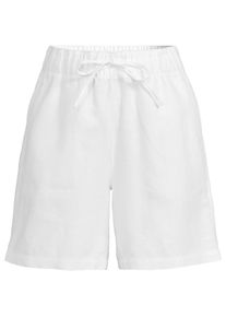 LANDS' END Premium Reinleinen-Schlupfshorts f&uuml;r Damen, Damen, size: regular, Wei&szlig;, Leinen, by Lands' End