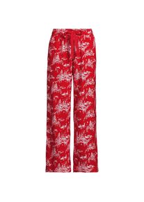 Pyjamahose aus reinem Baumwoll-Flanell f&uuml;r Damen, Damen, size: regular, Rot, Baumwolle, by Lands' End