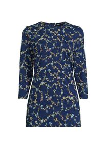 LANDS' END Supima-Shirt mit 3/4-&Auml;rmeln f&uuml;r Damen, Damen, size: regular, Blau, Baumwolle, by Lands' End