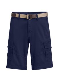 LANDS' END Cargo-Shorts mit G&uuml;rtel f&uuml;r Herren, Herren, size: regular, Blau, by Lands' End