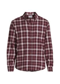 LANDS' END Flanellhemd Flagship Classic Fit, Herren, size: regular, Rot, Baumwolle, by Lands' End