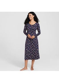 LANDS' END Supima Nachthemd in Petite-Gr&ouml;&szlig;e, Damen, size: petite, Blau, Baumwolle, by Lands' End