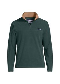LANDS' END Anyweather Fleece-Pullover mit Rei&szlig;verschluss, Herren, size: regular, Gr&uuml;n, Polyester, by Lands' End