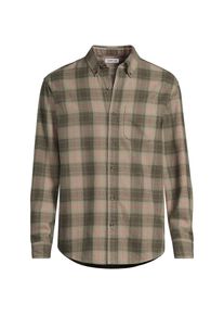 LANDS' END Flanellhemd Flagship Classic Fit, Herren, size: regular, Gr&uuml;n, Baumwolle, by Lands' End