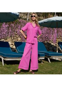 LANDS' END 7/8-Schlupfhose aus Musselin, Damen, size: regular, Pink, Baumwolle, by Lands' End