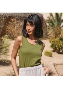LANDS' END Baumwoll-Top f&uuml;r Damen, Damen, size: regular, Gr&uuml;n, Baumwolle, by Lands' End