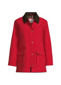 LANDS' END Wasserdichte Squall-Jacke mit Cordkragen in Petite-Gr&ouml;&szlig;e, Damen, size: petite, Rot, Polyester/Nylon, by Lands' End