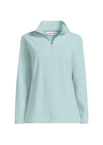 LANDS' END Anyweather Fleece-Pullover mit Rei&szlig;verschluss f&uuml;r Damen in Plus-Gr&ouml;&szlig;e, Damen, size: plus, Gr&uuml;n, Polyester, by Lands' End