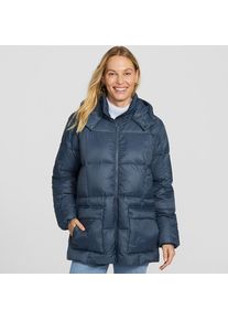 LANDS' END Ultraleichte verstaubare Wanderweight Daunen-Kapuzenjacke in Petite-Gr&ouml;&szlig;e, Damen, size: petite, Blau, Nylon, by Lands' End