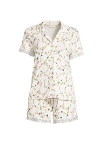 LANDS' END Pyjama-Set mit Shorts und Cooling-Finish in Plus-Gr&ouml;&szlig;e, Damen, size: plus, Elfenbein, by Lands' End