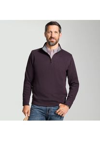 LANDS' END Rei&szlig;verschluss-Pullover aus Bedford-Ripp f&uuml;r Herren, Herren, size: regular, Rot, Baumwolle, by Lands' End