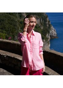 LANDS' END Premium Reinleinen-Bluse f&uuml;r Damen, Damen, size: regular, Pink, Leinen, by Lands' End