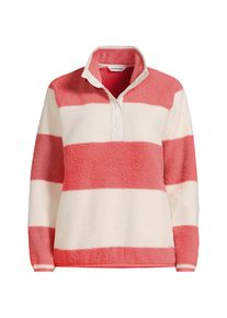 LANDS' END Teddy-Pullover mit Druckknopf-Leiste f&uuml;r Damen, Damen, size: regular, Pink, by Lands' End